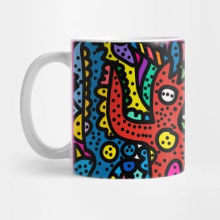 Red Man Street Art Graffiti Mug